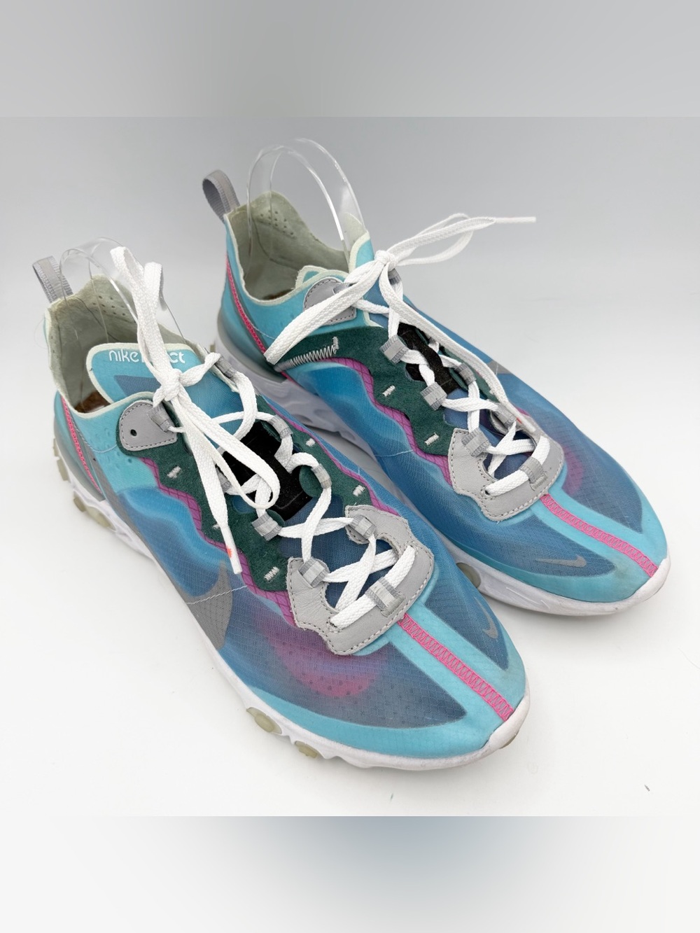 Nike React Element 87 Running Shoes Royal Tint Blue Grey AQ1090-400 Mens 10.5